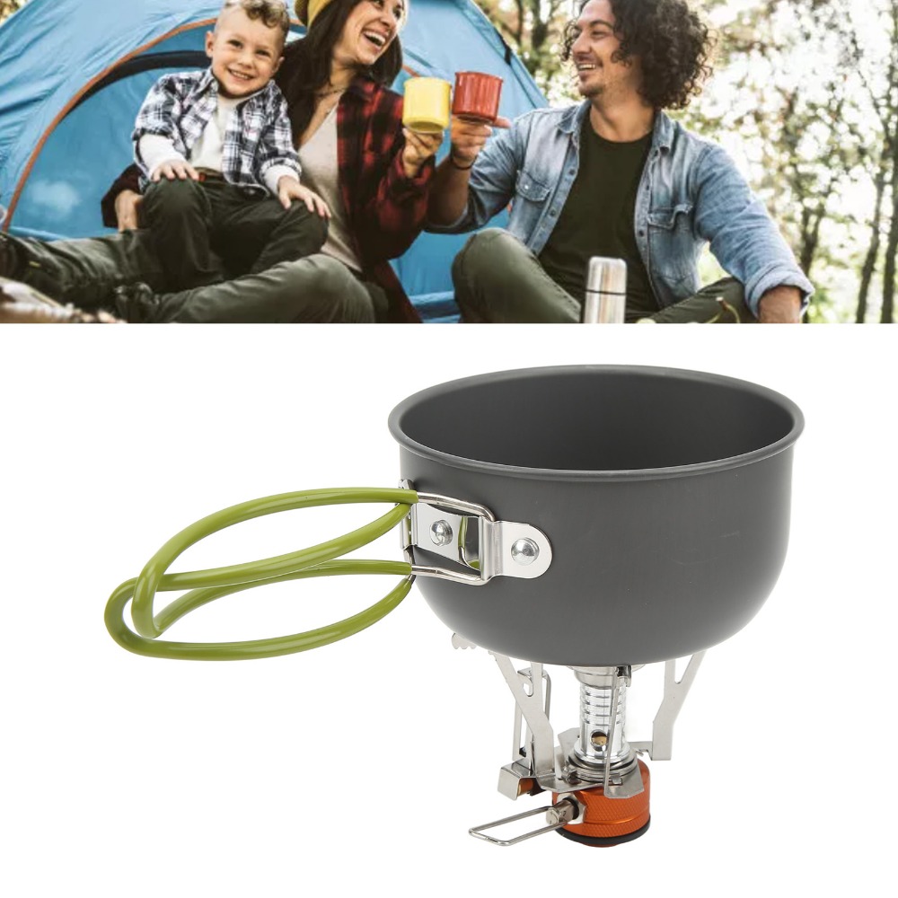 Camping Lightweight Cooking Pot - Alumine Camping Cooking Set With Handle