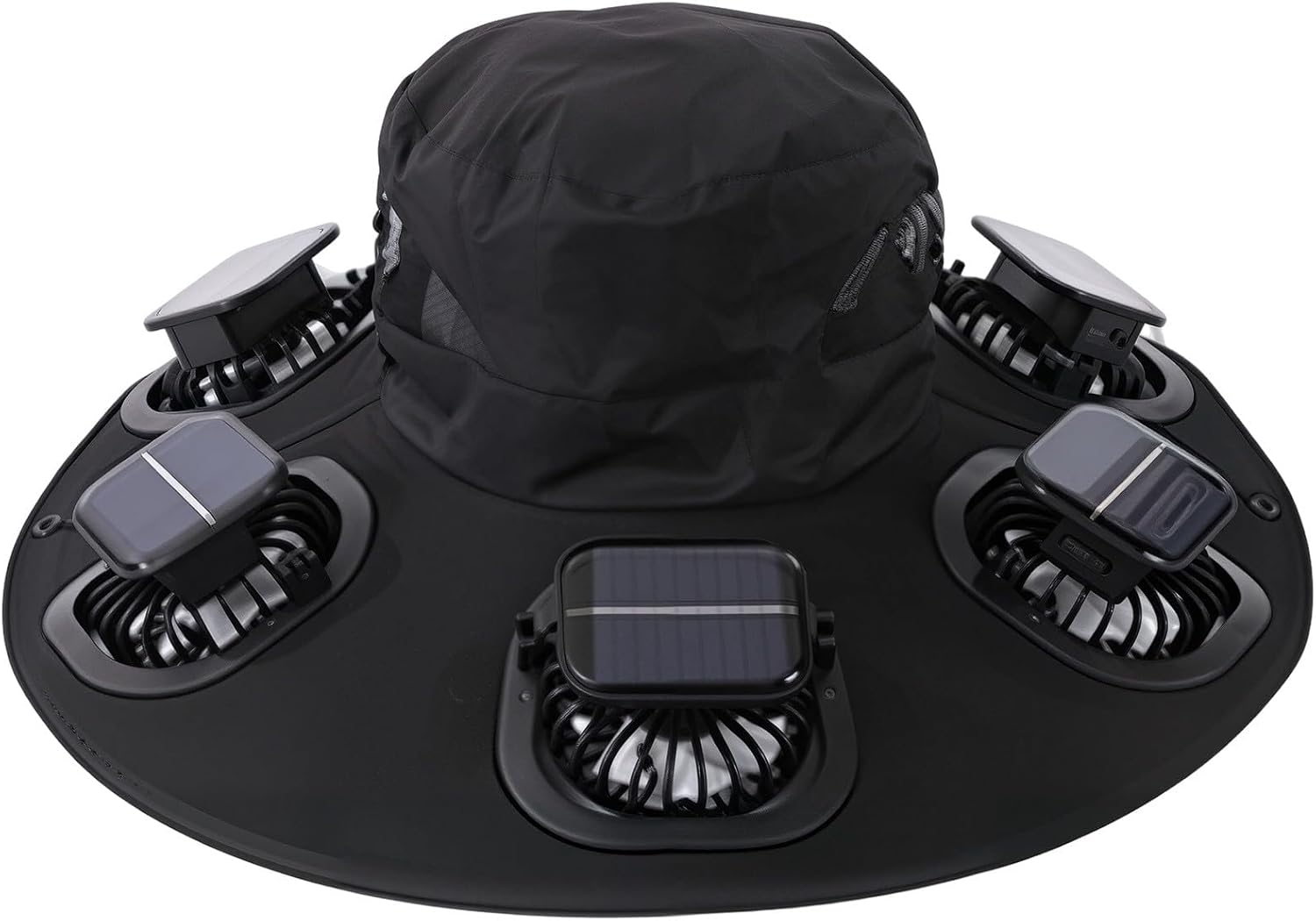 Camping Cooking Fish - Hot 6 Fans Solar Fan Hat