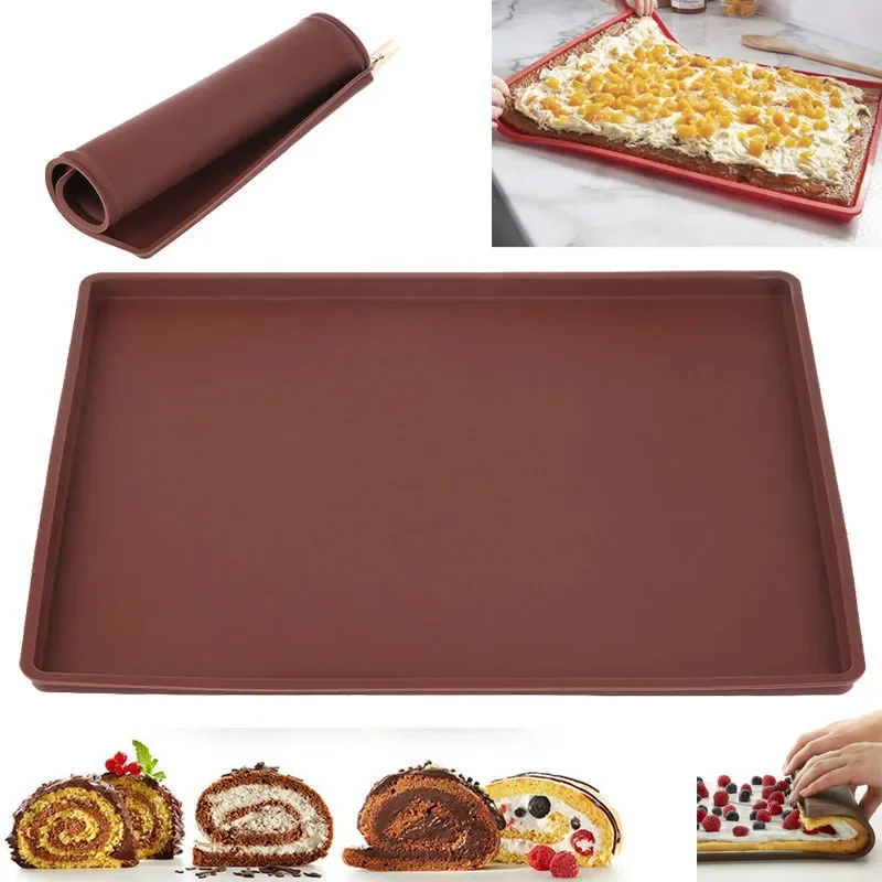 Camping Cooking Mat - Silicone Baking Mat Cake Roll Pad