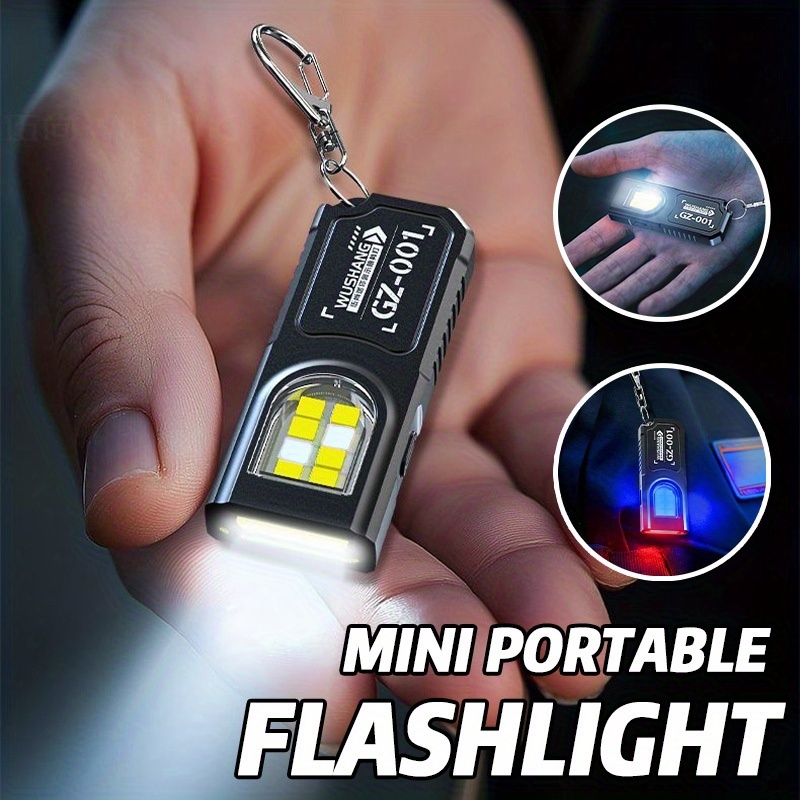 Camping Cooking Fish - Powerful Mini COB LED Keychain Flashlight