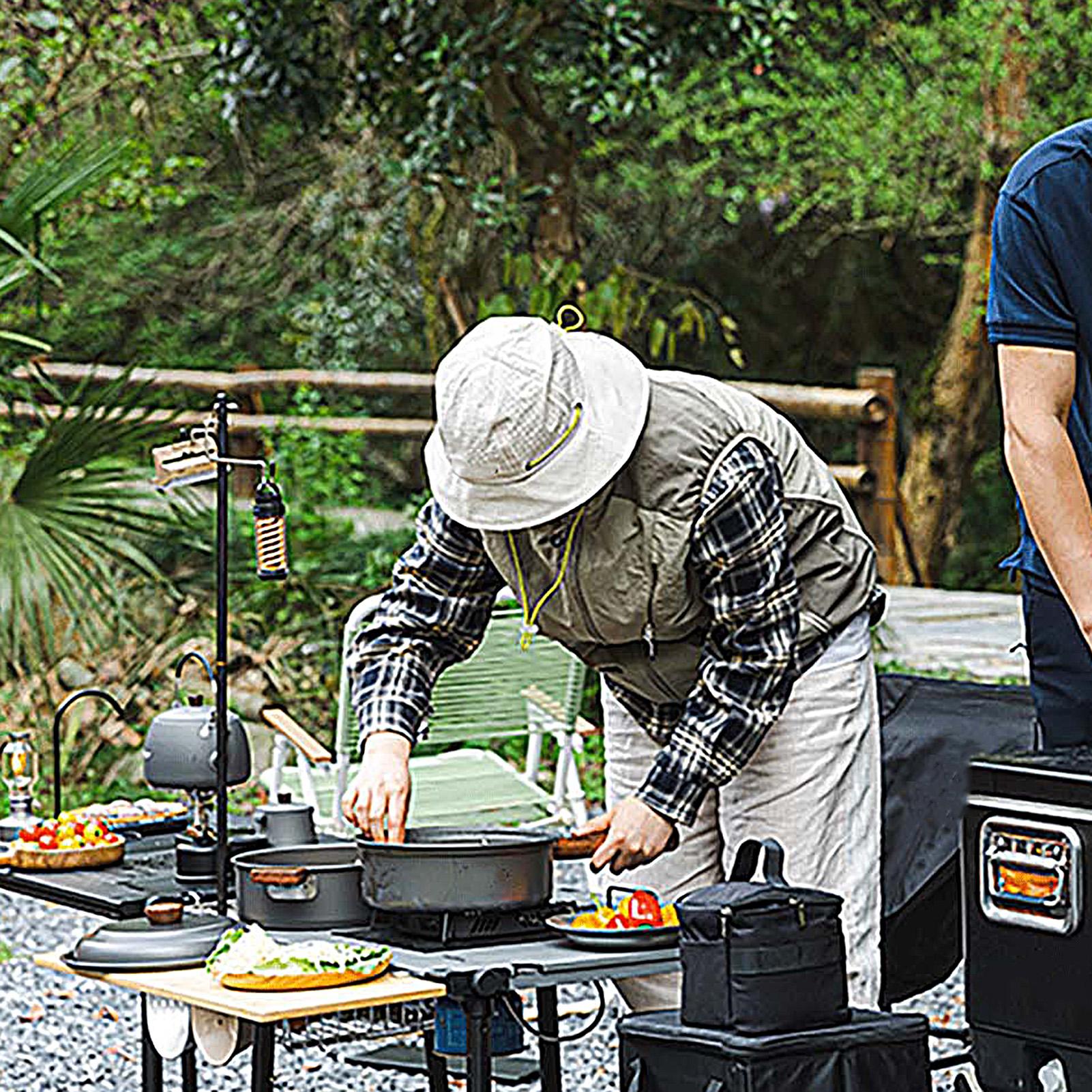 Camping Lightweight Cooking Pot - Camping Pot Portable Large Lightweight Double-Layer