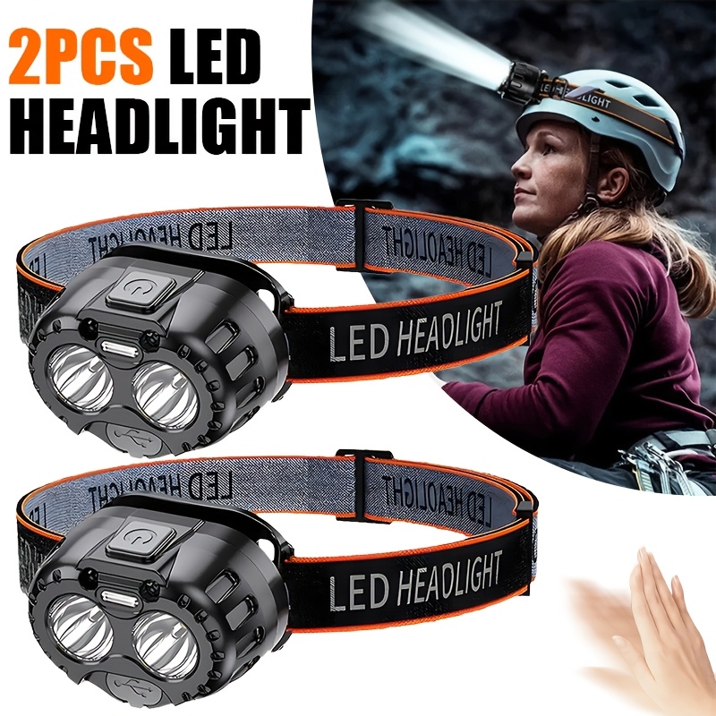 Camping Cooking Fish - Powerful LED Induction Headlamp IPX4 Waterproof