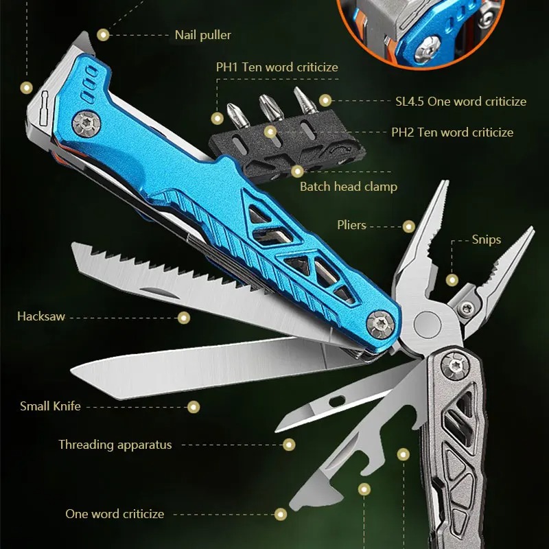 Outdoor Portable Folding Plier - Camping Cooking Utensils recension och pris