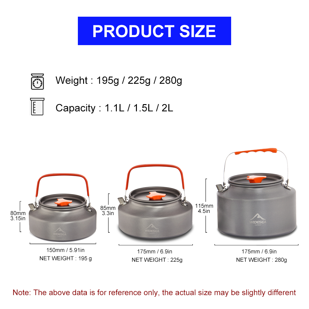 Widesea 1.1L 2L1.5L Camping Wa - Camping Cooking Unit recension och pris