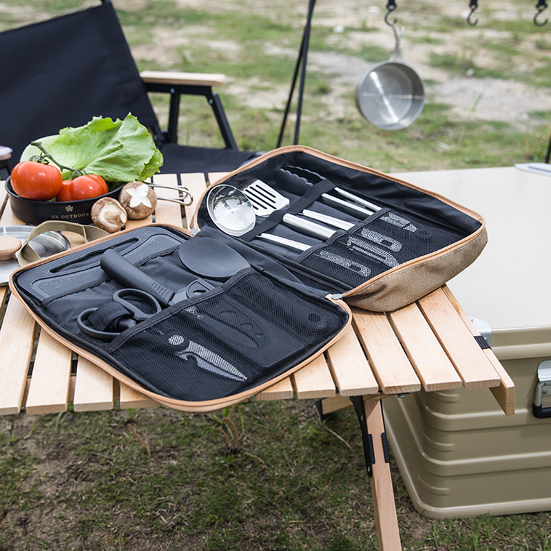 8pcs Camping Kitchen Cookware  - Camping Cooking And Eating recension och pris