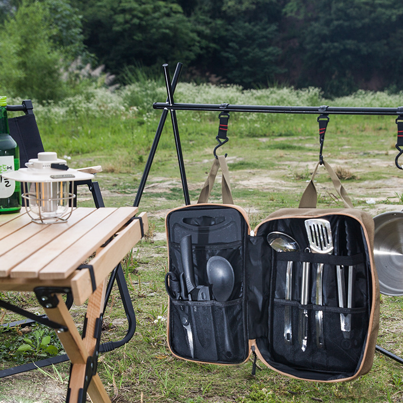 8pcs Camping Kitchen Cookware  - Camping Cooking And Eating recension och pris