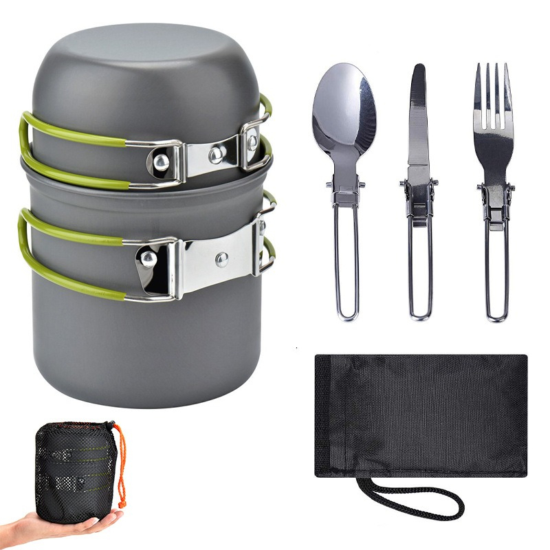 Outdoor Portable Camping Cookw - Camping Lightweight Cooking Pot recension och pris
