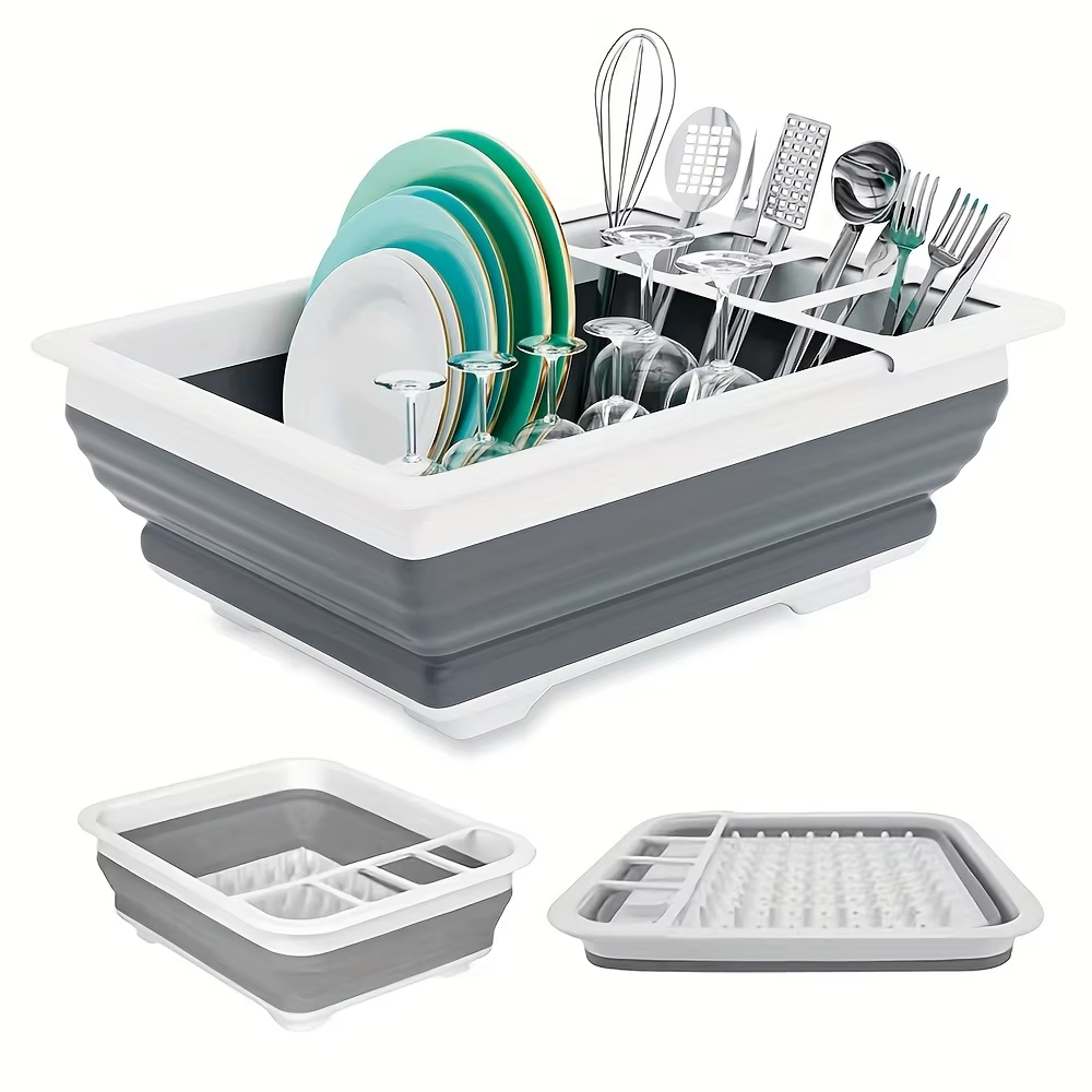 Collapsible Dish Drying Rack w - Camping Cooking And Eating recension och pris