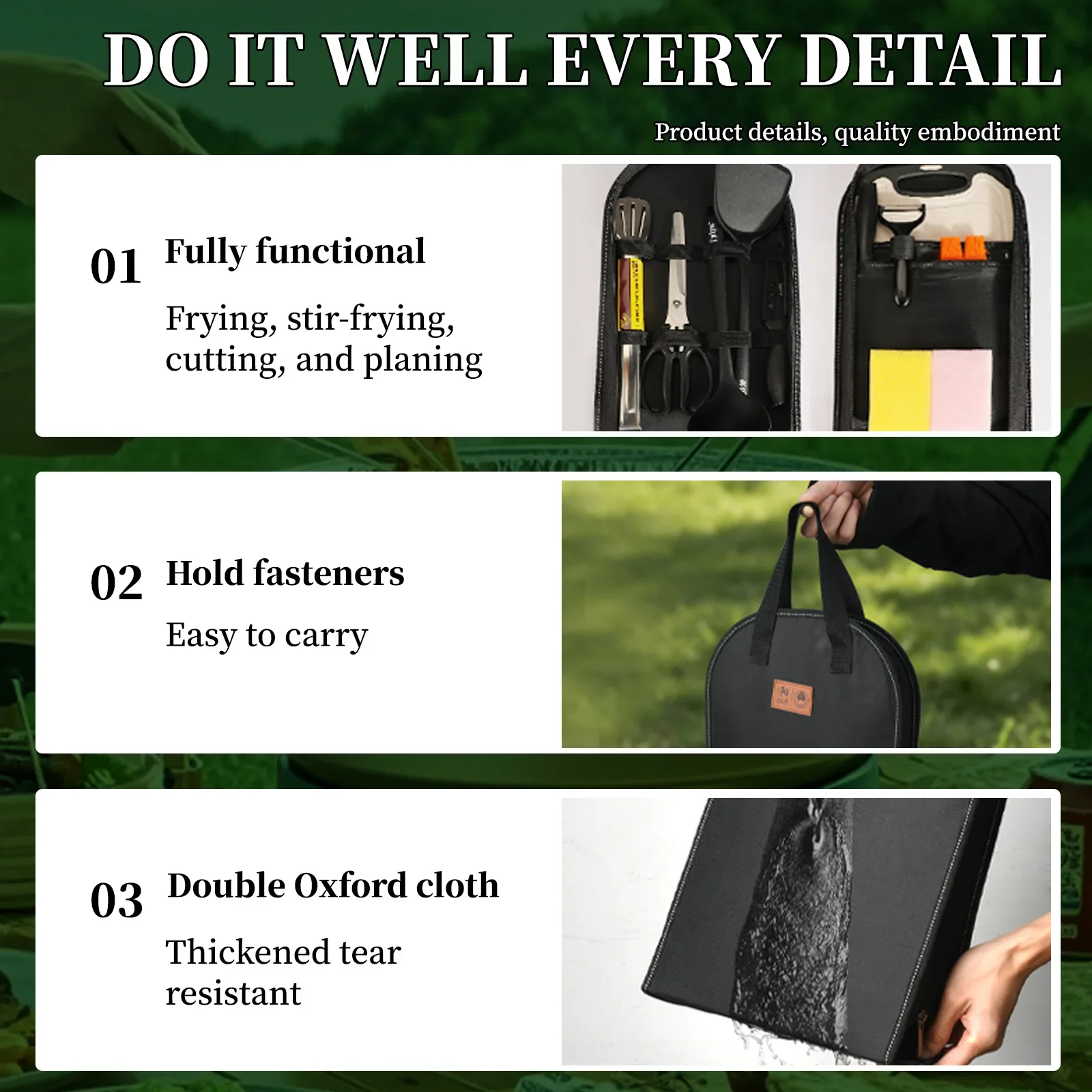 Portable outdoor utensils set  - Quechua Camping Cooking Set recension och pris