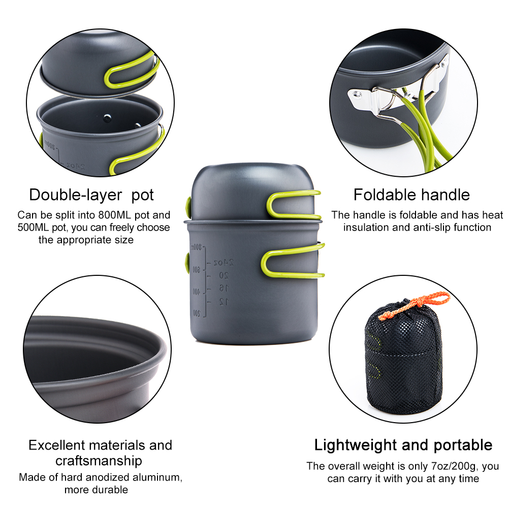 Widesea Camping Cooking Utensi - Quechua Camping Cooking Set recension och pris