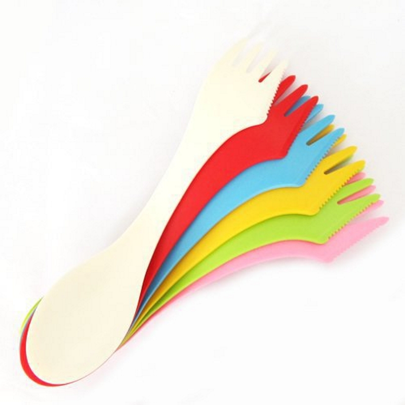 6PCS 3-in-1 Camp Utensils Set  - Camping Cooking And Eating recension och pris