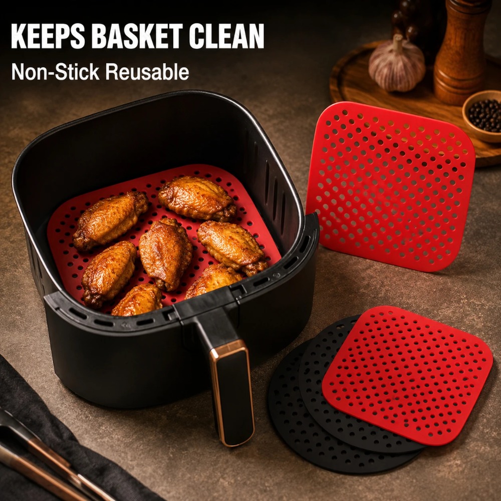 Non Stick Silicone Air Fryer L - Camping Cooking Mat recension och pris