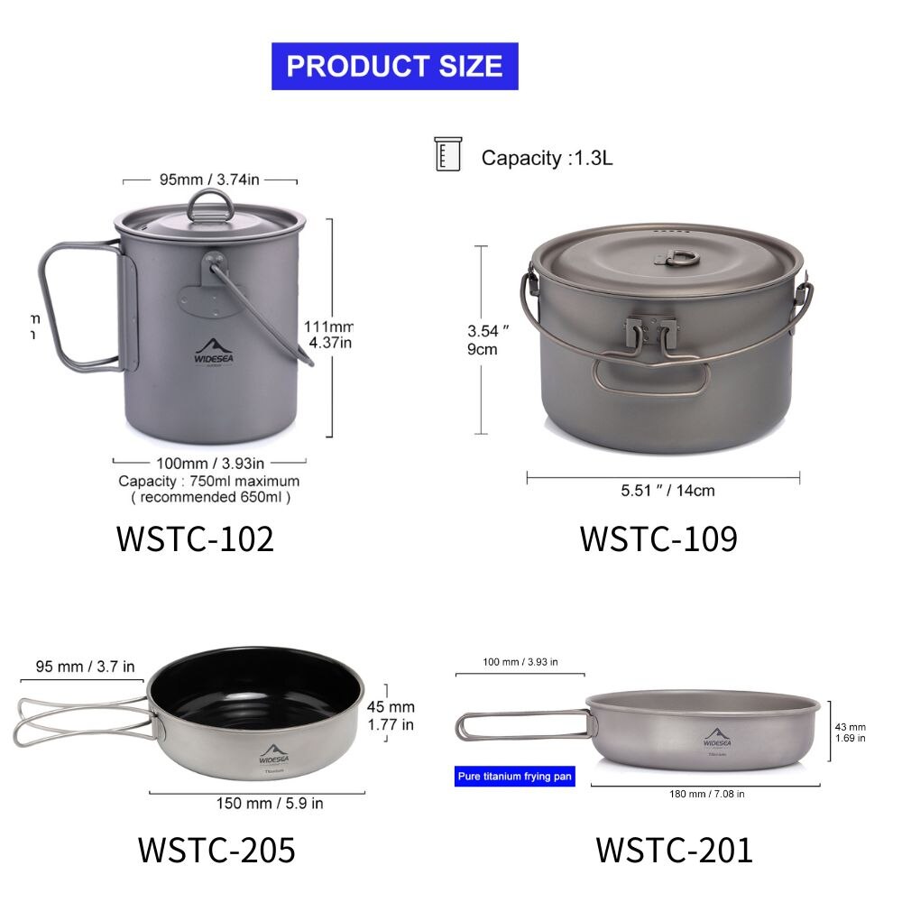 Widesea Camping Tableware Tita - Camping Cooking Unit recension och pris