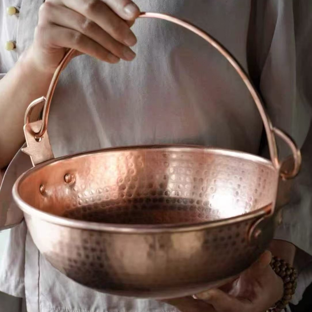 Vintage Copper Hanging Pot,Out - Camping Cooking Utensils recension och pris