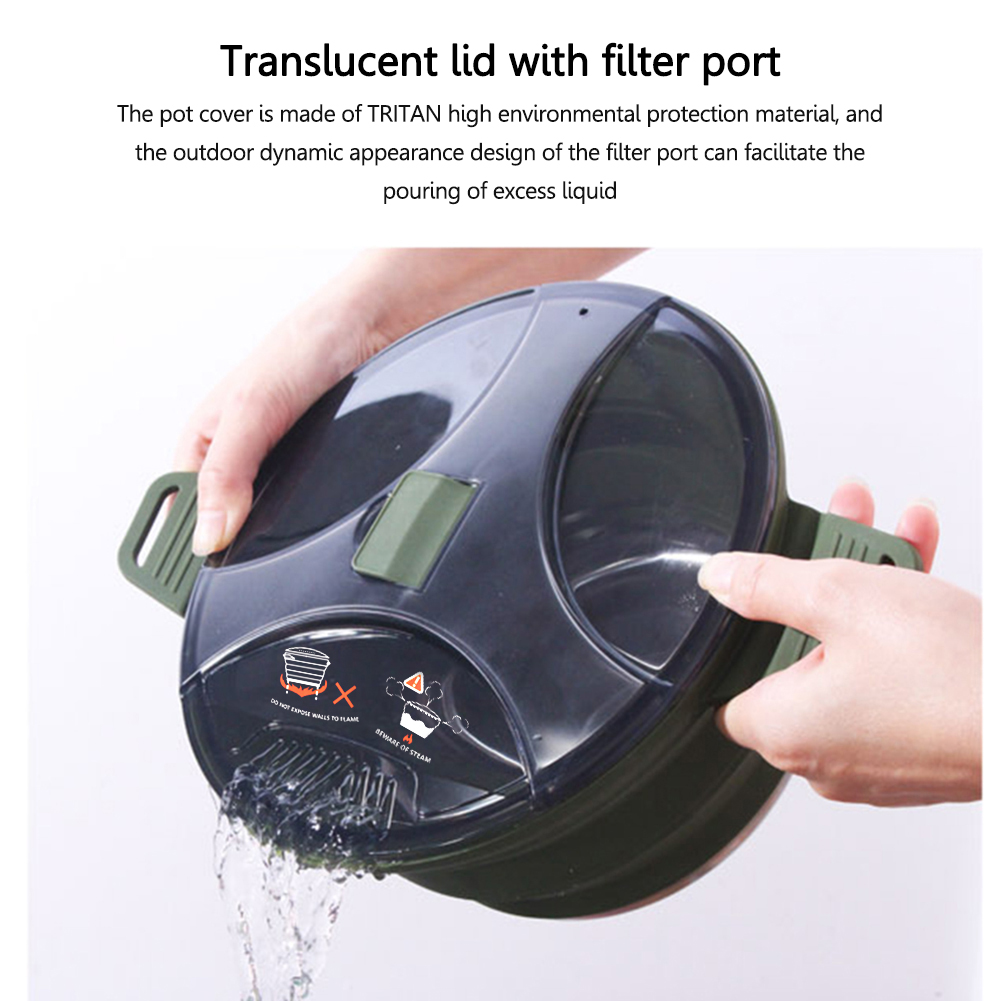 Silicone Foldable Camping Pot  - Quechua Camping Cooking Set recension och pris