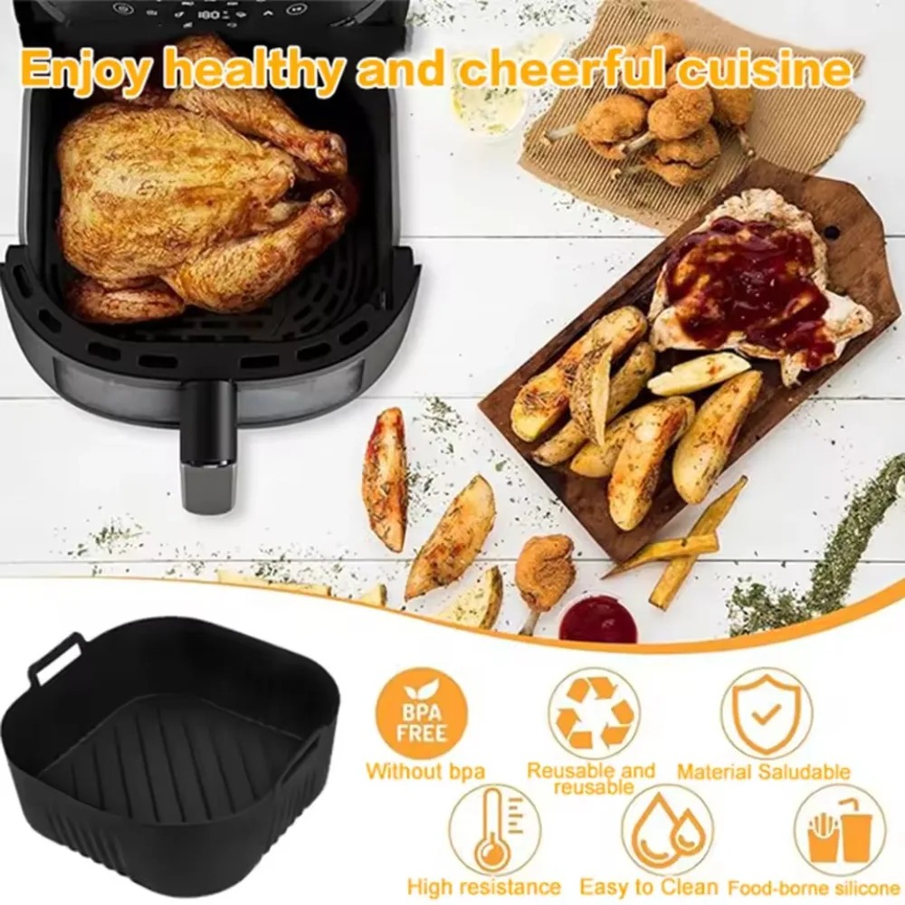 Silicone Air Fryer Mold Oil Fi - Camping Cooking Mat recension och pris