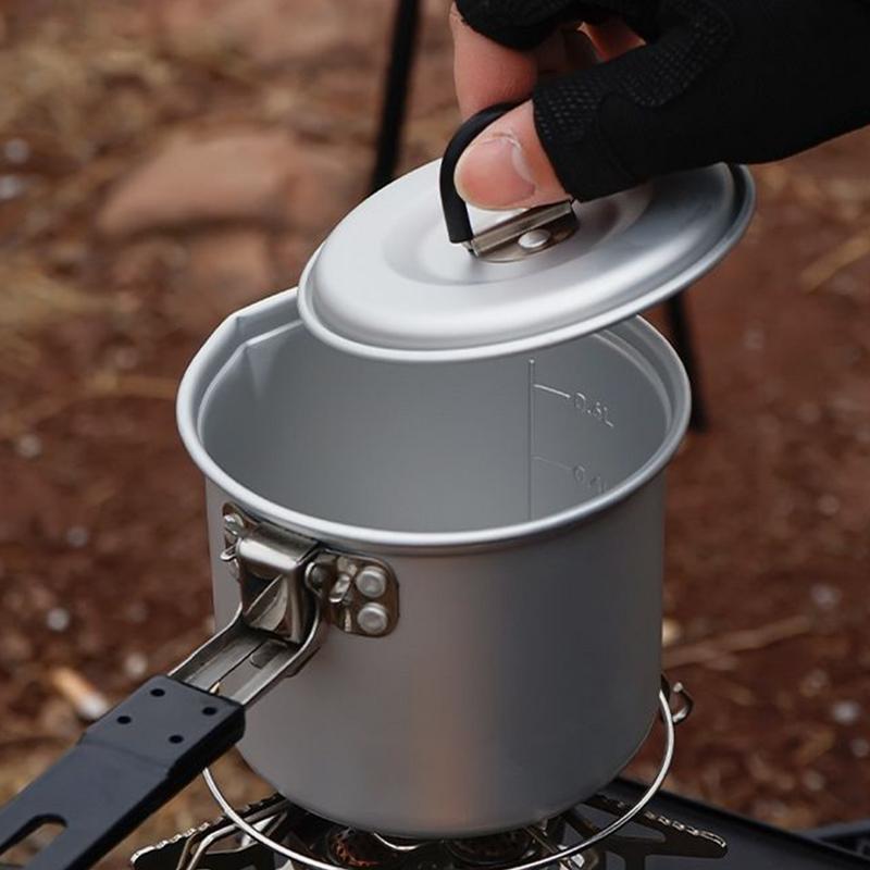 Foldable Camping Pot 700ml Alu - Camping Lightweight Cooking Pot recension och pris