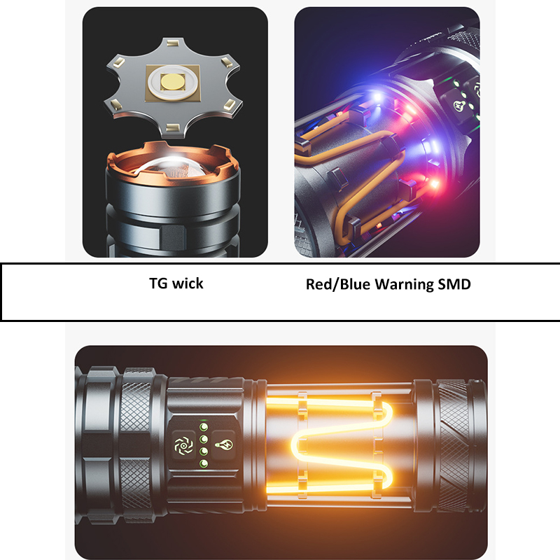 Outdoor Long Range Flashlight  - Camping Cooking Fish recension och pris