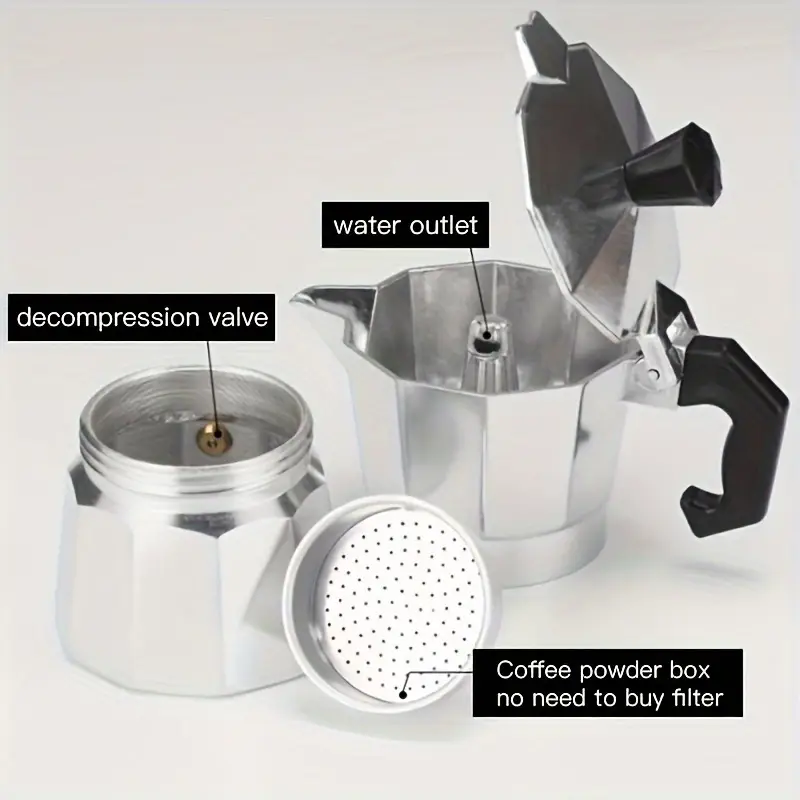 Classic Aluminum Moka Pot 50-3 - Camping Cooking Utensils recension och pris