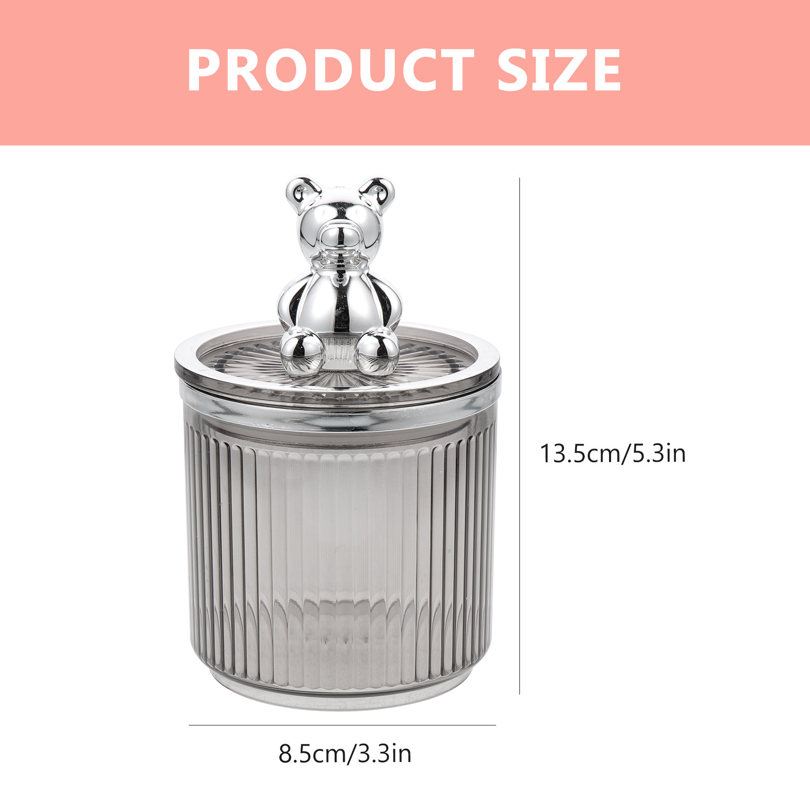Bear Jar Clear Cookie Storage  - Bear Canister Food recension och pris