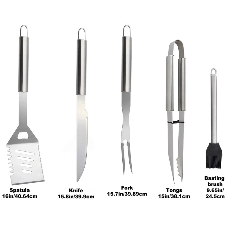 BBQ Tools Set Barbecue Grillin - Quechua Camping Cooking Set recension och pris