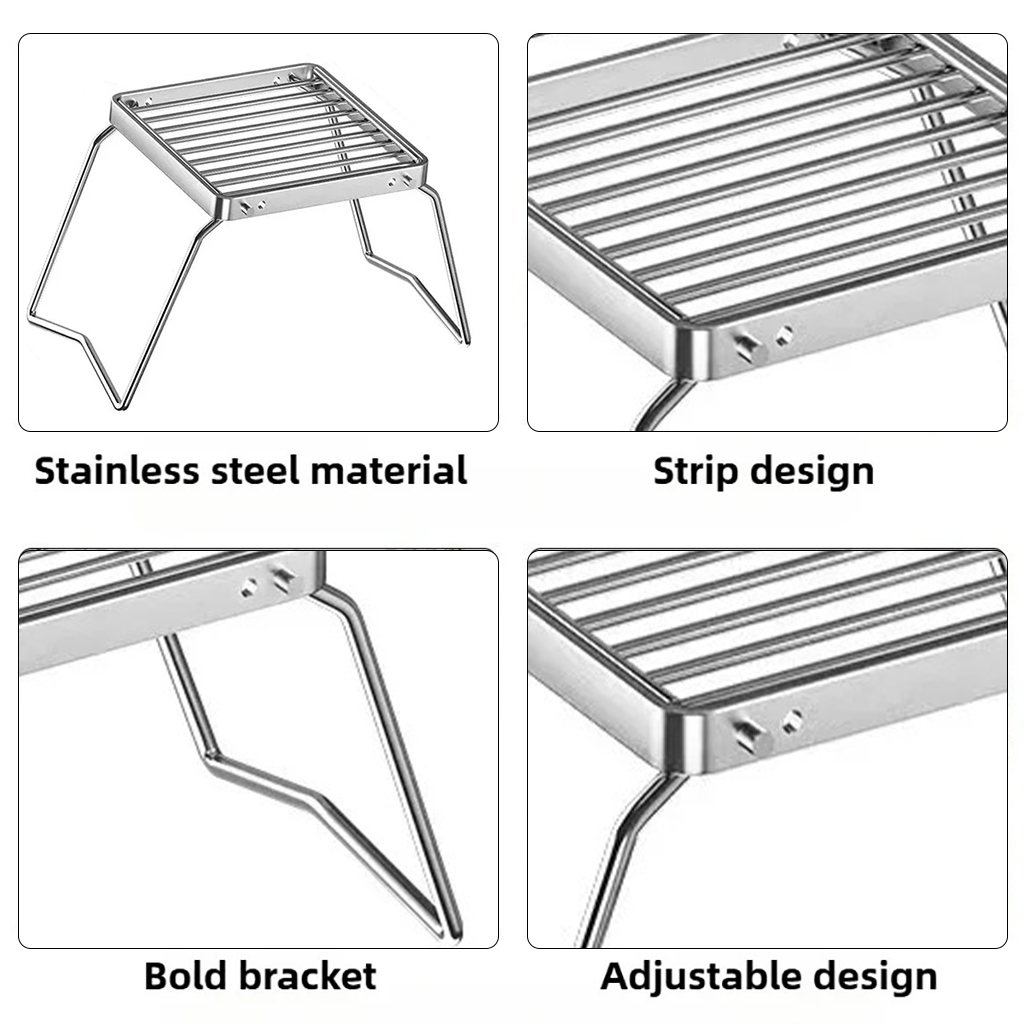 SSUNTAK Foldable Stainless Ste - Camping Lightweight Cooking Pot recension och pris