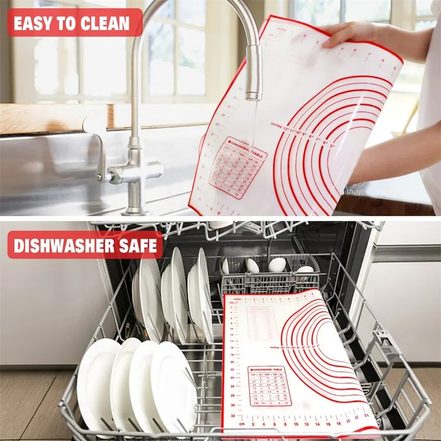 Silicone Baking Mat Kneading P - Camping Cooking Mat recension och pris