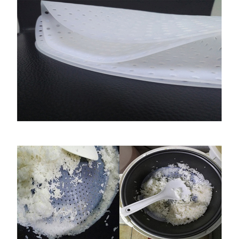 1Pc White Round Rice Steamer M - Camping Cooking Mat recension och pris