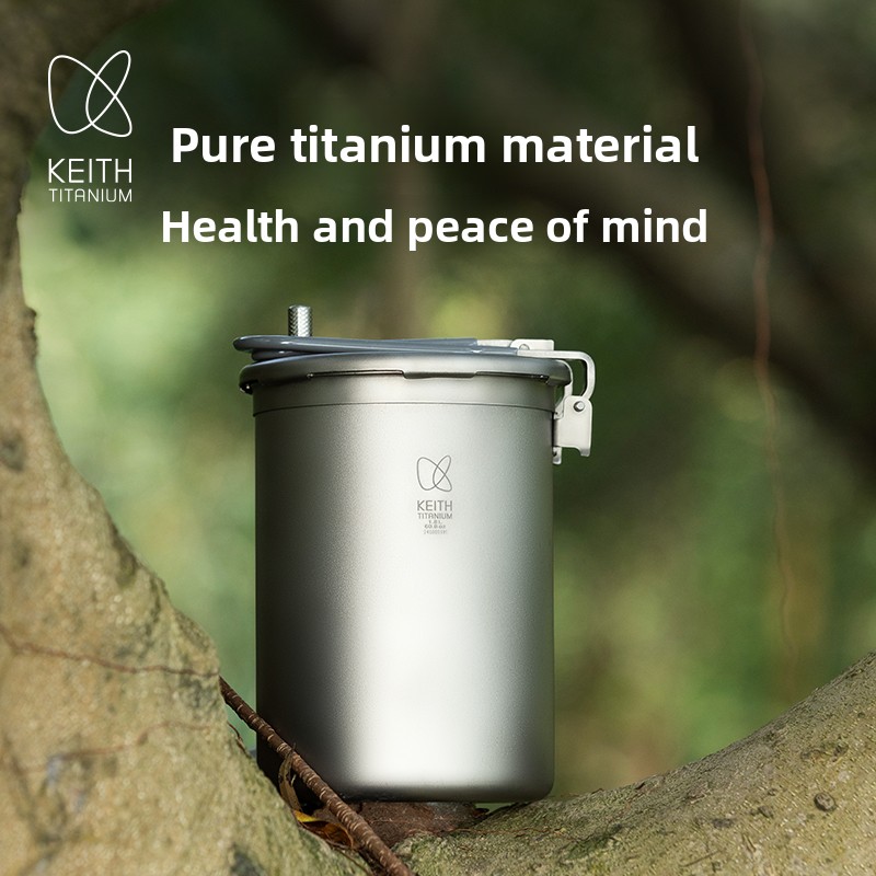 Keith Pure Titanium Outdoor Pr - Camping Lightweight Cooking Pot recension och pris