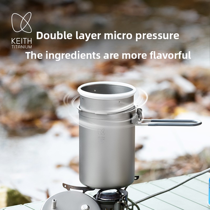 Keith Pure Titanium Outdoor Pr - Camping Lightweight Cooking Pot recension och pris
