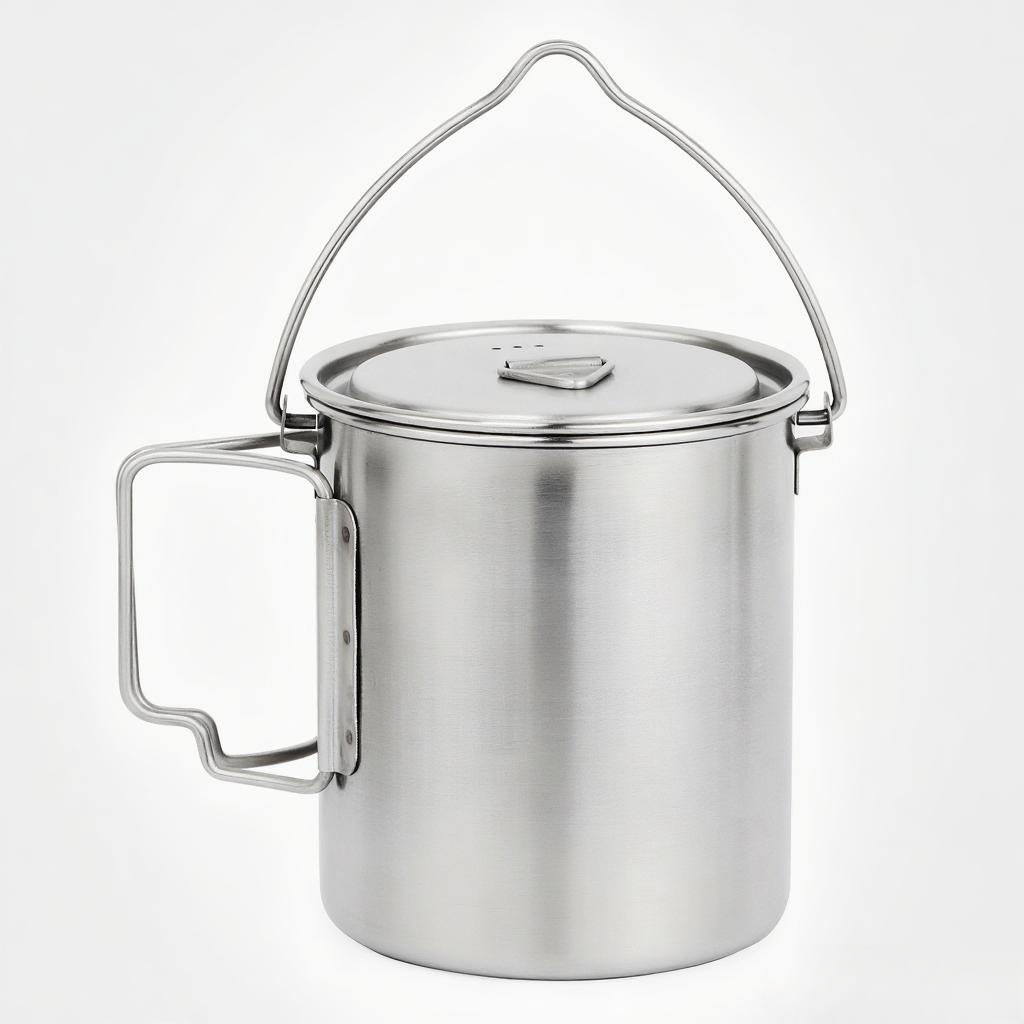 750ml Stainless Steel Pot Port - Camping Cooking Cup recension och pris