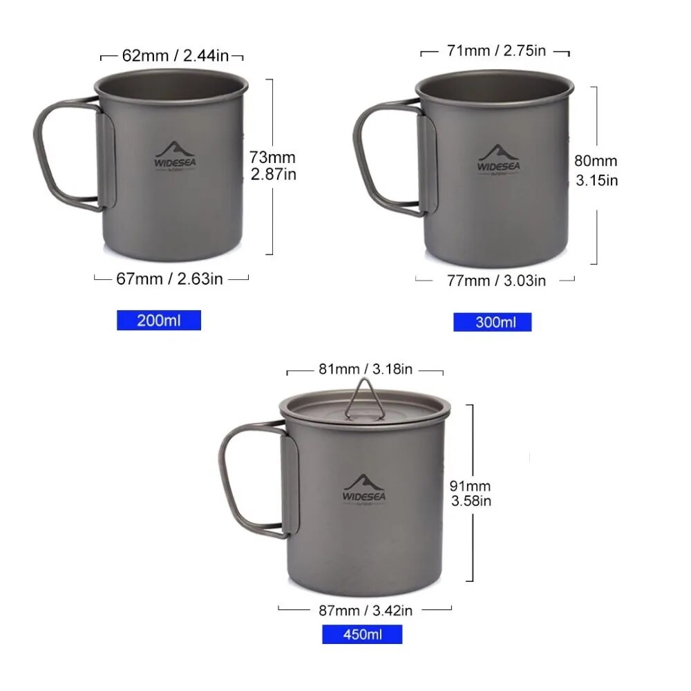 Widesea Camping Mug Titanium C - Quechua Camping Cooking Set recension och pris