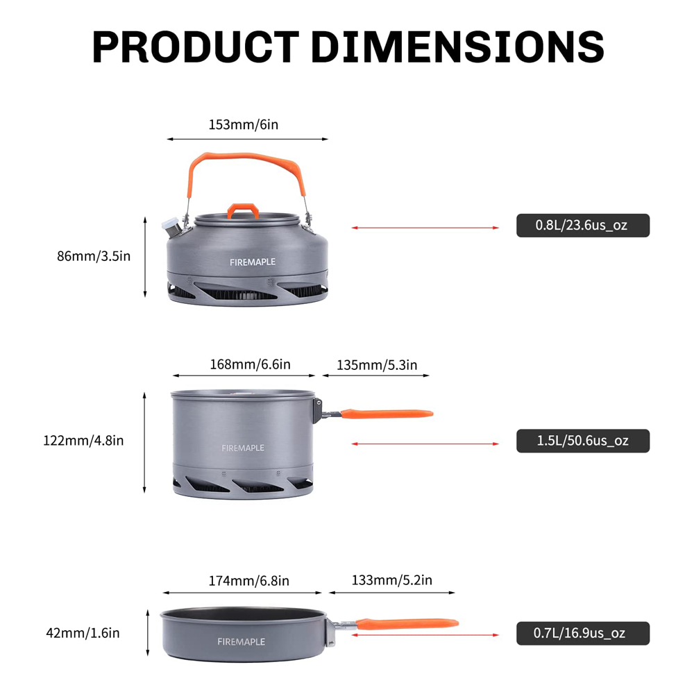 Fire Maple Camping Cookware Ut - Quechua Camping Cooking Set recension och pris