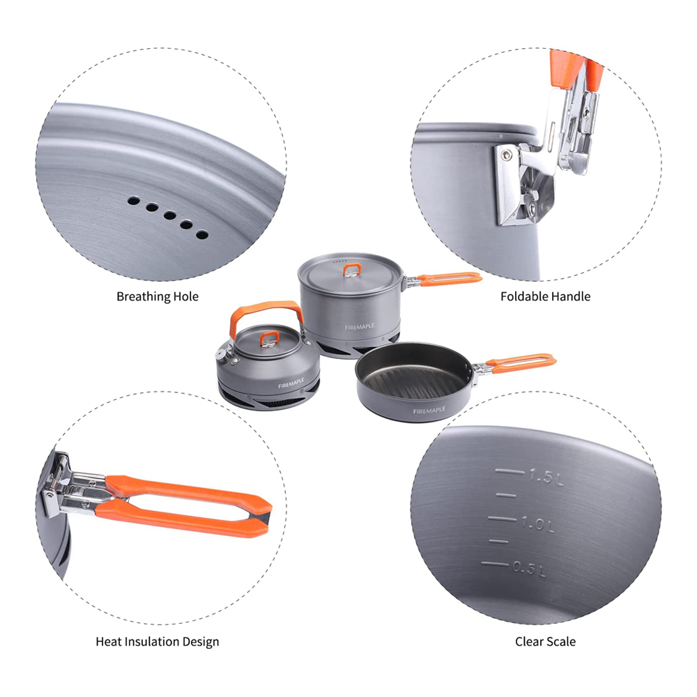 Fire Maple Camping Cookware Ut - Quechua Camping Cooking Set recension och pris
