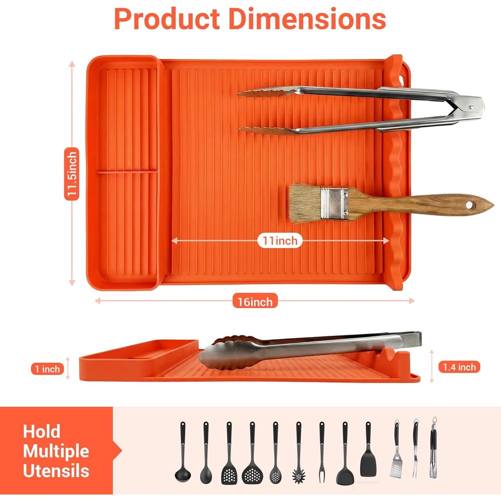 Heat Resistant Silicone Grill  - Camping Cooking Mat recension och pris