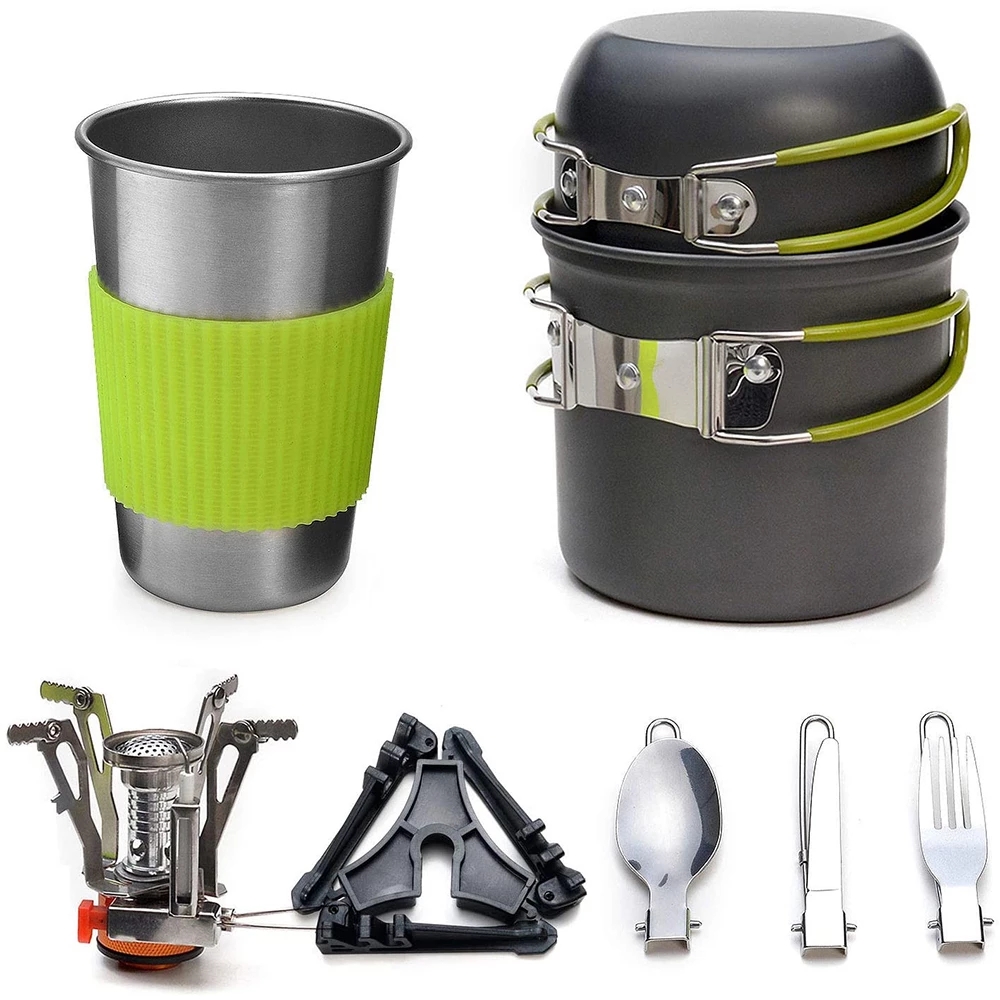 Camping Cookware Kit with Stov - Camping Cooking Unit recension och pris