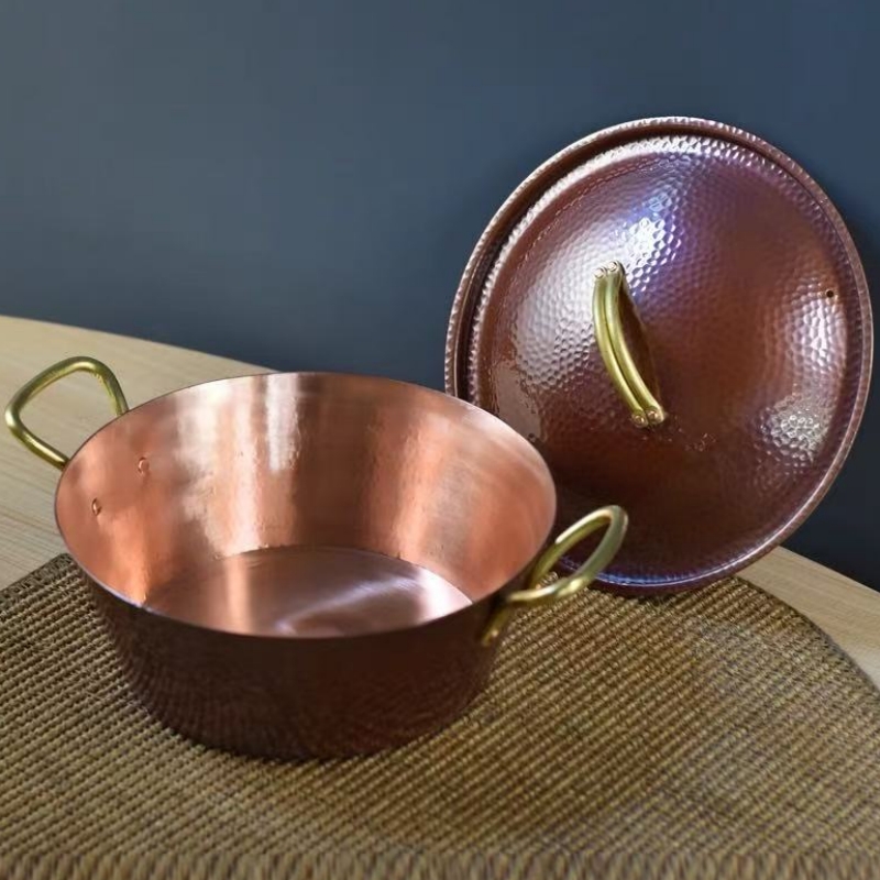 Handcrafted Vintage Copper Pot - Camping Cooking Utensils recension och pris