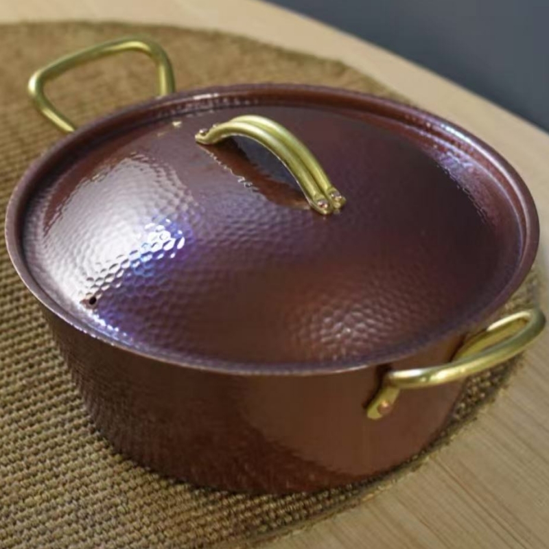 Handcrafted Vintage Copper Pot - Camping Cooking Utensils recension och pris