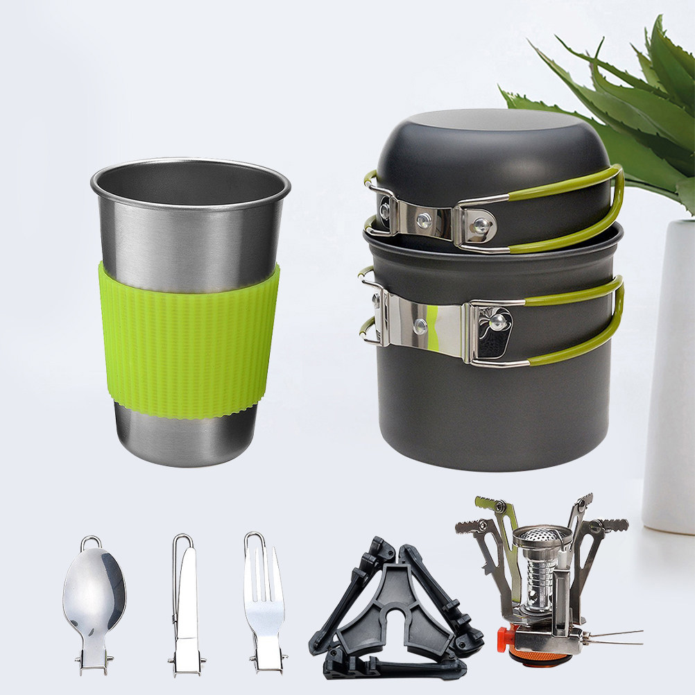 Outdoor Camping Cookware Set L - Camping Lightweight Cooking Pot recension och pris