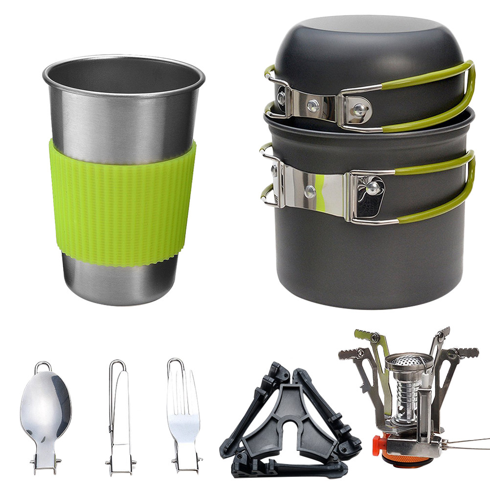 Outdoor Camping Cookware Set L - Camping Lightweight Cooking Pot recension och pris