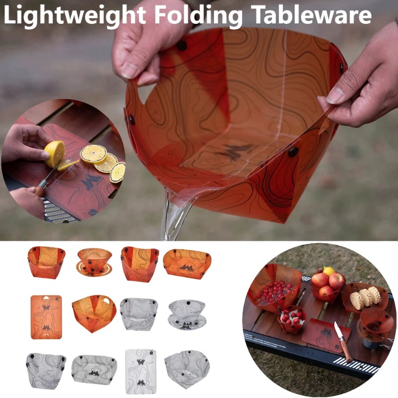 Foldable Camping Tableware Por - Camping Cooking Unit recension och pris