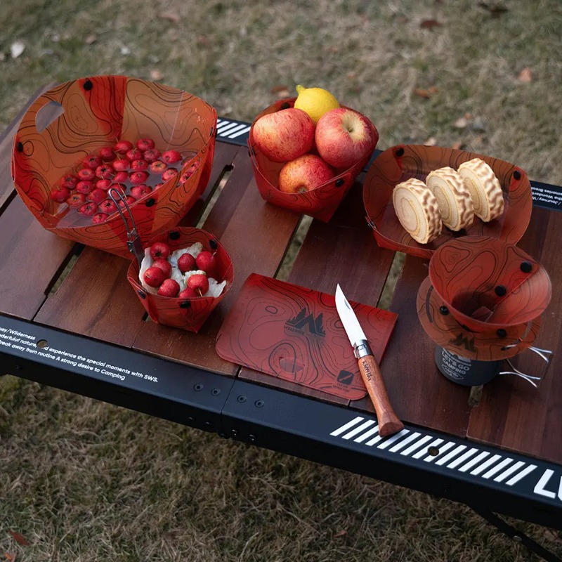Foldable Camping Tableware Por - Camping Cooking Unit recension och pris